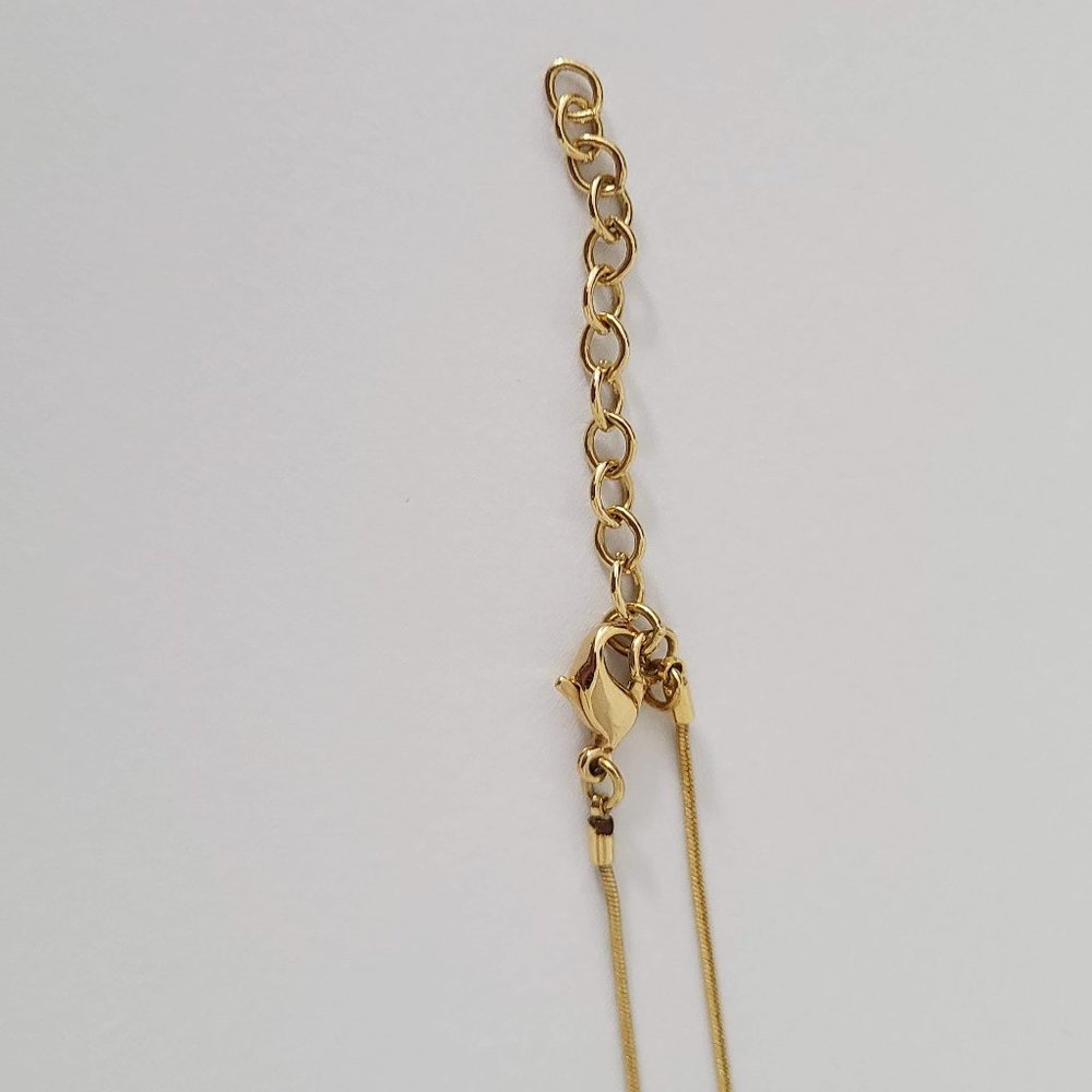 Golden Leaf Necklace - Picture 5 of 7